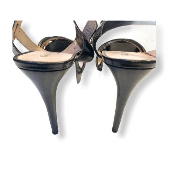 Gaston Lucioli black leather Heels SZ9 - Picture 2 of 3